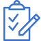 clipboard checklist icon mblue    